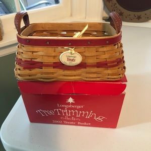 Longaberger tree trimmings Christmas treats basket